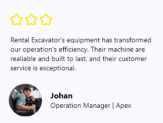 Rental Excavator